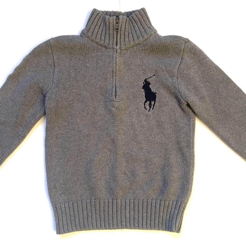 Little Boys Ralph Lauren Half Zip Sweater (sz 6)